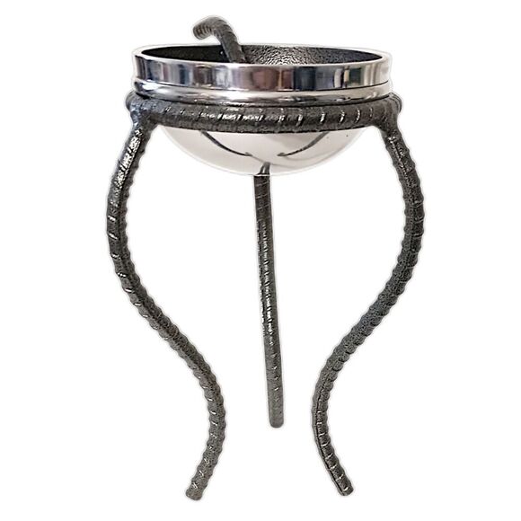 Inspired Generations Benzy Bowl With Stand Spoon Metal Witchy Goth Whimsigoth. - Picture 12 of 16